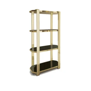 Custom Made Bookcases, Bright Stainless Steel Frame QMY-BS007