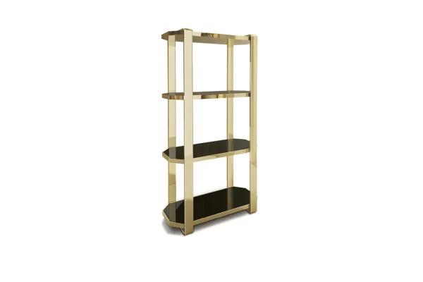 Custom Made Bookcases, Bright Stainless Steel Frame QMY-BS007