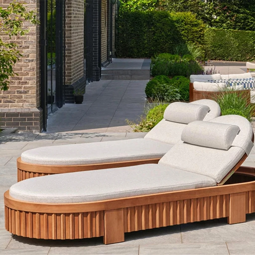 Custom Oval Sun Lounger With Integrated Pillow QMY-ODSL010 — изображение 2