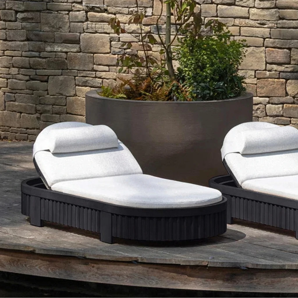 Custom Oval Sun Lounger With Integrated Pillow QMY-ODSL010 — изображение 4