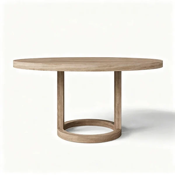 custom round outdoor dining table
