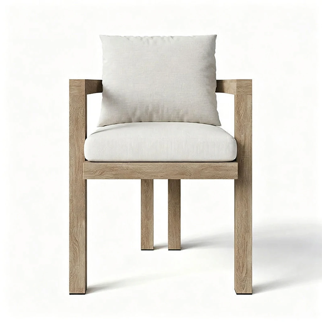 outdoor wood dining chair