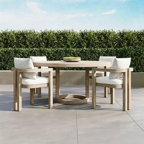outdoor wood dining chair