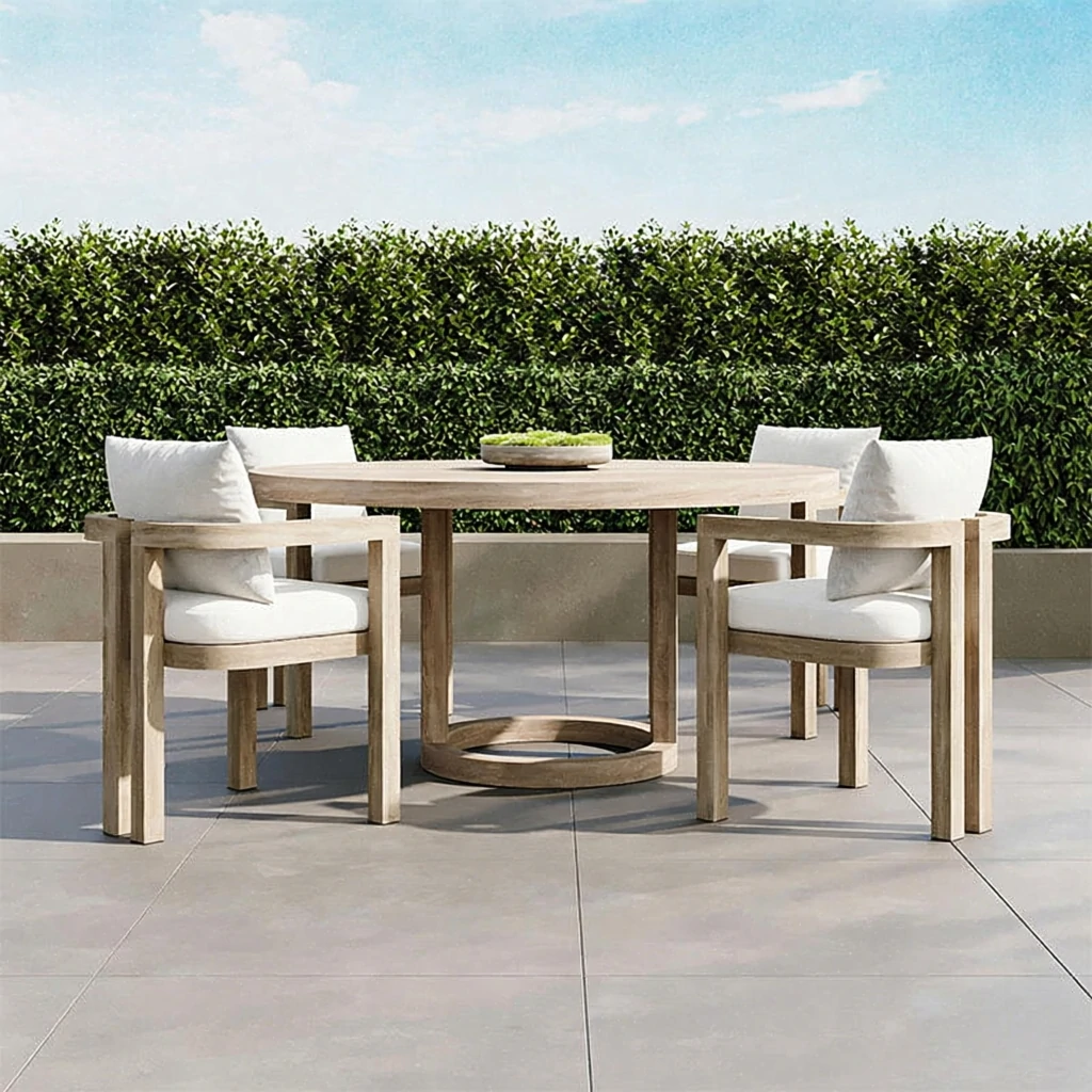 outdoor wood dining chair
