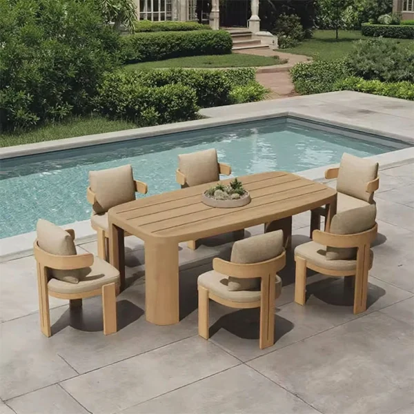 Custom Patio Dining Chair For Villa and Garden, Modern Design QMY-ODDC007