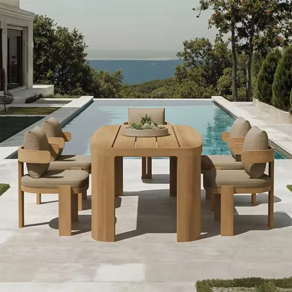 Custom Patio Dining Chair For Villa and Garden, Modern Design QMY-ODDC007