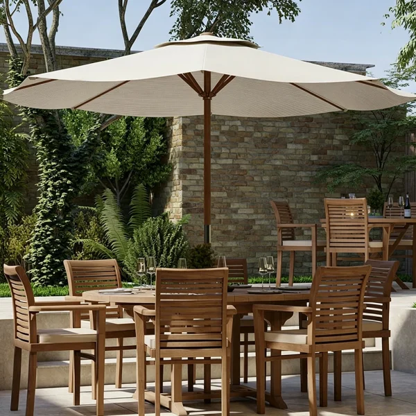 Wholesale Outdoor Dining Table Set, Modern Teak QMY-ODDT012