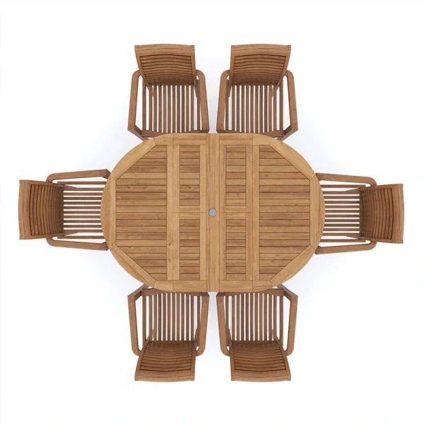 Wholesale Outdoor Dining Table Set, Modern Teak QMY-ODDT012