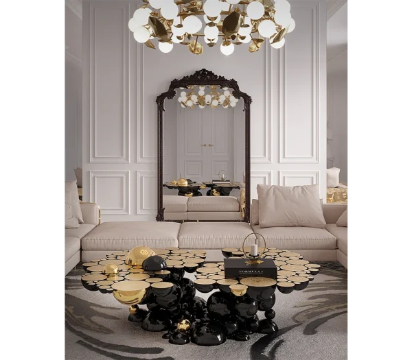 Modern Luxury Eco-Friendly Durable Decorative Art Coffee Table QMY-CT045 - Unique Custom Coffee Tables Supplier