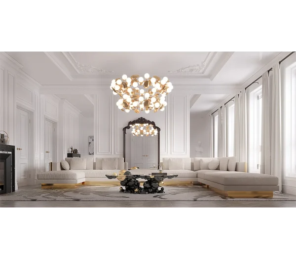 Modern Luxury Eco-Friendly Durable Decorative Art Coffee Table QMY-CT045 - Unique Custom Coffee Tables Supplier