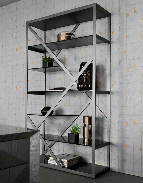 custom metal bookshelf