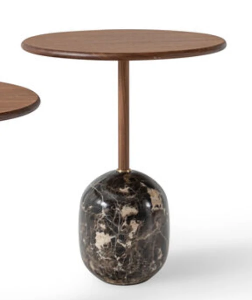 Modern Minimalist Natural Marble Round Coffee Table QMY-CT042 - Small Custom Coffee Table Factory Direct Supply - Image 2