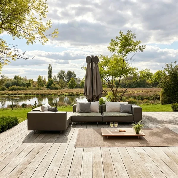 Wholesale Outdoor Sectional Sofa With Table, Modern Minimalist QMY-ODSF011