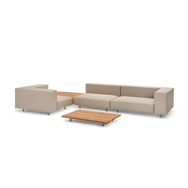 Wholesale Outdoor Sectional Sofa With Table, Modern Minimalist QMY-ODSF011