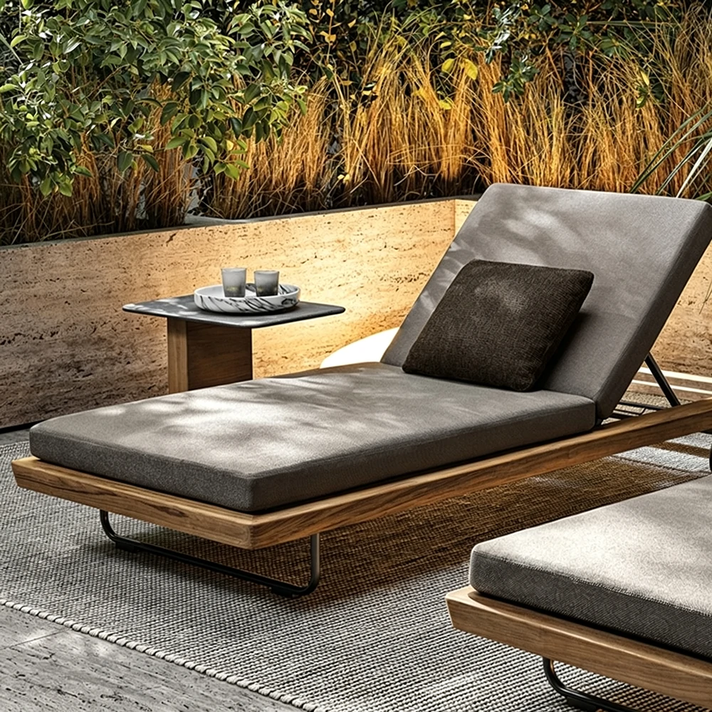 Custom Adjustable Outdoor Lounges With Wheels QMY-ODSL013 - Image 4