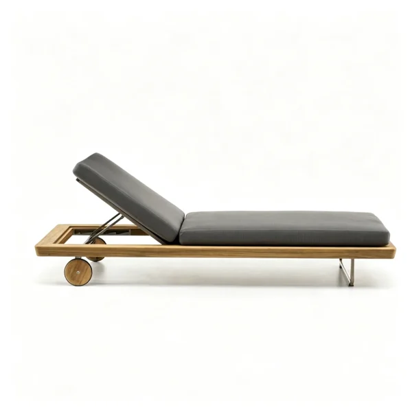 Custom Adjustable Outdoor Lounges With Wheels QMY-ODSL013