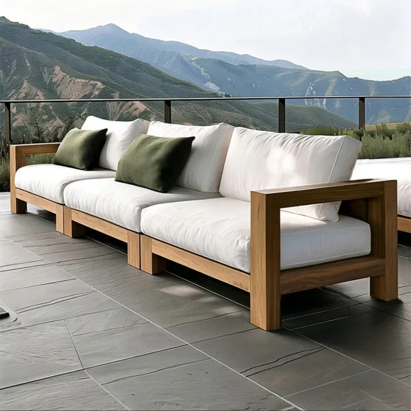 Modern Sofa Set Patio Outdoor Furniture QMY-ODSF003 - Wholesale Outdoor Sofa Set Supplier Low MOQ 1 pcs