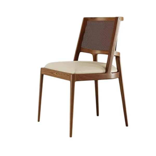 Custom Outdoor Rattan Chair For Dining, Solid Teak QMY-ODDC009