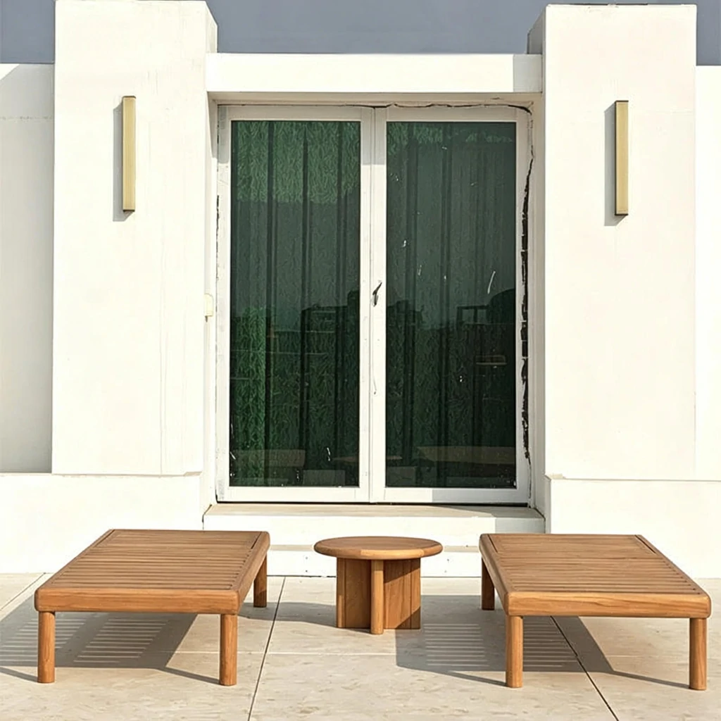 Custom Outdoor Chaise Lounger, Open-Slat Surface QMY-ODSL009 — изображение 2