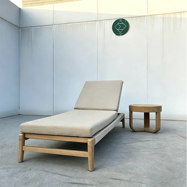 Custom Outdoor Chaise Lounges With Slatted Surface QMY-ODSL012