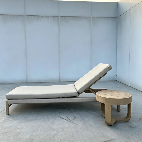 Custom Outdoor Chaise Lounges With Slatted Surface QMY-ODSL012