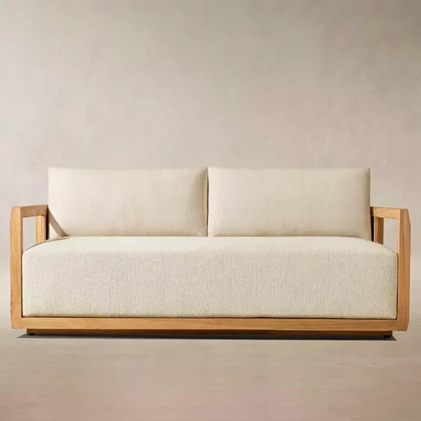 Modern Villa Courtyard Hotel Patio Outdoor Sofa QMY-ODSF001 - Wholesale Outdoor Furniture Sofa Manufacturer