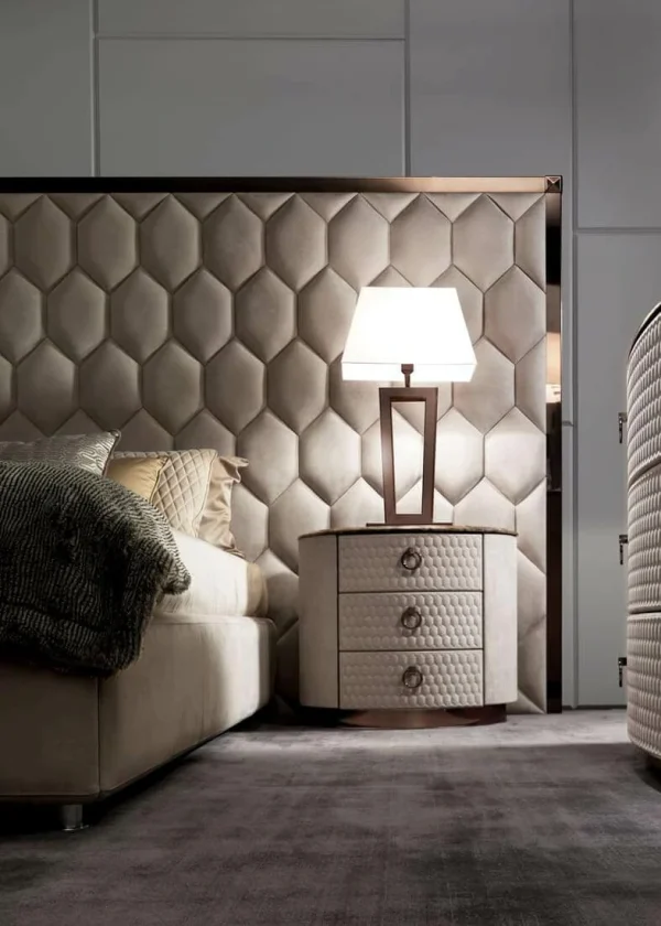 Nordic Italian Modern Luxury Leather Soft Bed QMY-BE035 - Custom Leather Bed Factory Supply 1-MOQ Order