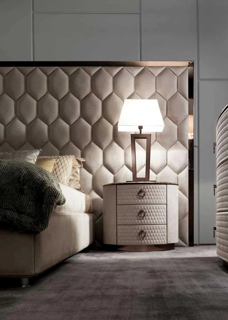 Nordic Italian Modern Luxury Leather Soft Bed QMY-BE035 - Custom Leather Bed Factory Supply 1-MOQ Order - الصورة 7