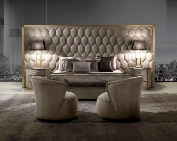 Nordic Italian Modern Luxury Leather Soft Bed QMY-BE035 - Custom Leather Bed Factory Supply 1-MOQ Order