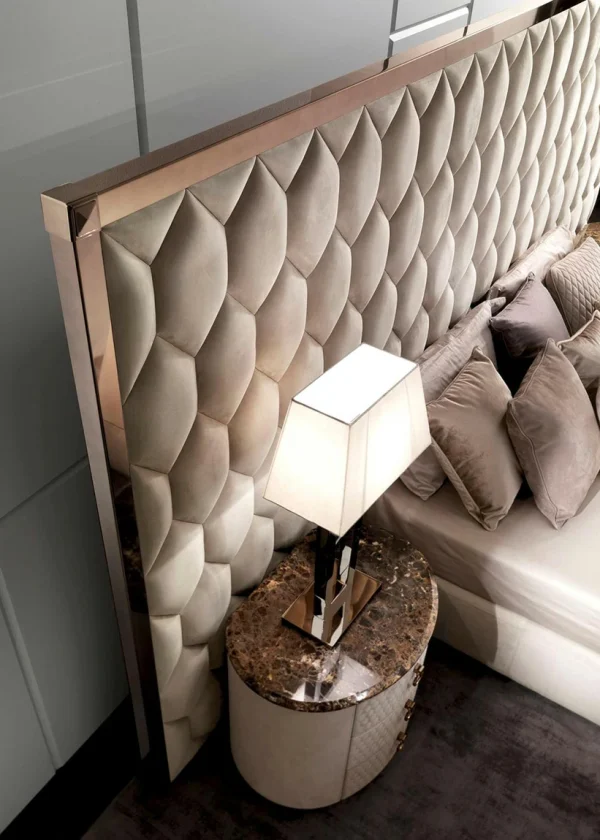 Nordic Italian Modern Luxury Leather Soft Bed QMY-BE035 - Custom Leather Bed Factory Supply 1-MOQ Order