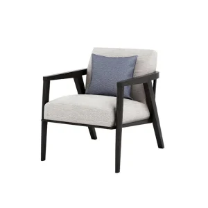 Nordic Luxury Modern Teak Solid Wood Weather-Resistant Armchair QMY-ODLC006 - Custom Outdoor Leisure Chair Manufacturer Supply