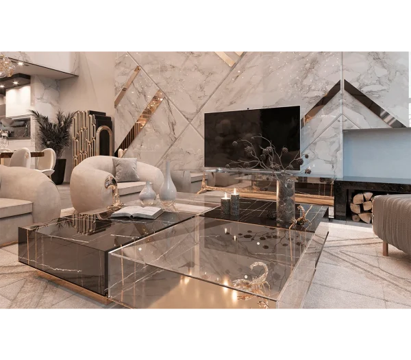 Solid and Economical High-Strength Anticorrosive Coffee Table QMY-CT048 - Custom Made Coffee Tables Supplier 1-MOQ Order