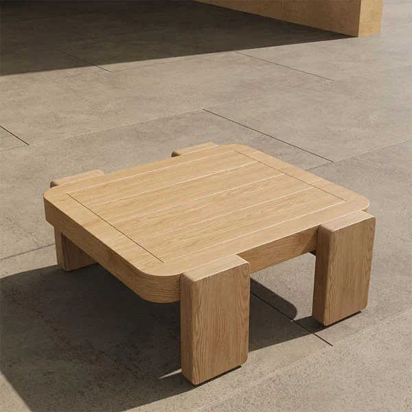 Teak Designer Outdoor Coffee Table Side Table QMY-ODCT001 - Custom Outdoor Table For Coffee Usage/Coffee Shops