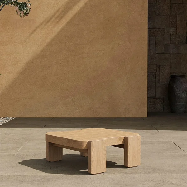 Teak Designer Outdoor Coffee Table Side Table QMY-ODCT001 - Custom Outdoor Table For Coffee Usage/Coffee Shops