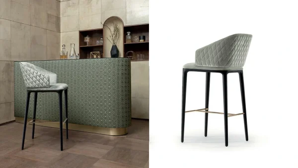 bespoke leather bar stools