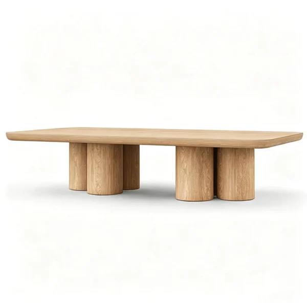 Villa Luxury Restaurant Solid Wood Teak Dining Table QMY-ODDT004 - Bespoke Outdoor Dining Table Manufacturer