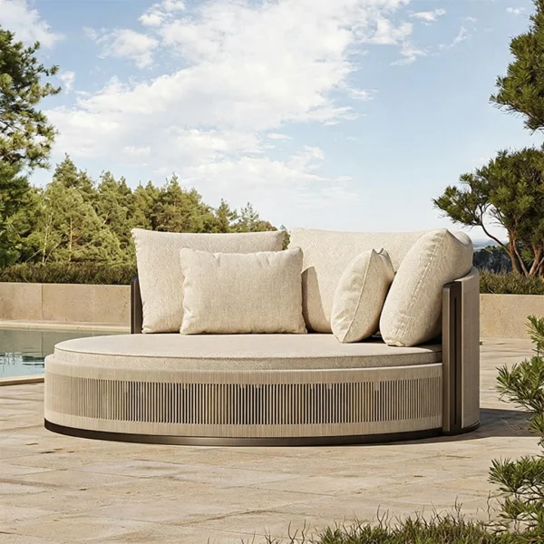 Villa Modern Sun Lounger Garden Set QMY-ODSL001 - Custom Outdoor Lounge Chairs Factory Supply 1-MOQ Order