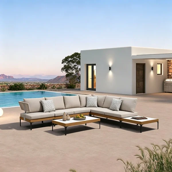 Wholesale Outdoor Furniture Sofa, Garden Nordic Modular Sofa Set QMY-ODSF017