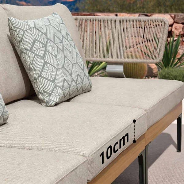 Wholesale Outdoor Furniture Sofa, Garden Nordic Modular Sofa Set QMY-ODSF017