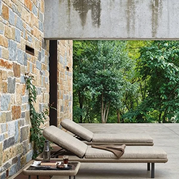 Custom Outdoor Lounge Set, Luxury Modern Waterproof Outdoor Sunbeds & Sun Lounger QMY-ODSL017