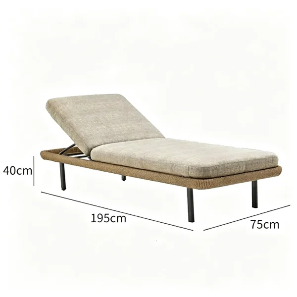 Custom Outdoor Lounge Set, Luxury Modern Waterproof Outdoor Sunbeds & Sun Lounger QMY-ODSL017
