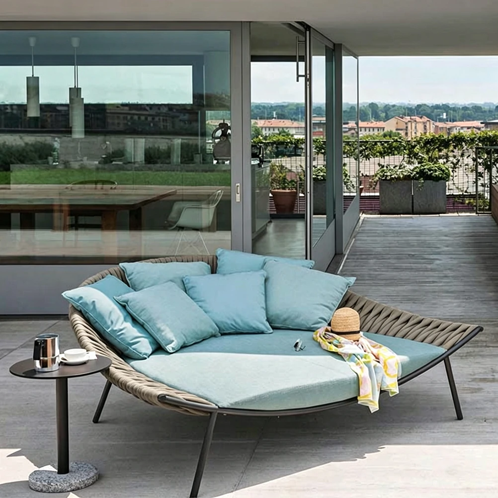 Custom Configurable Outdoor Lounges For Hotel, Patio, Balcony, and Courtyard QMY-ODSL021