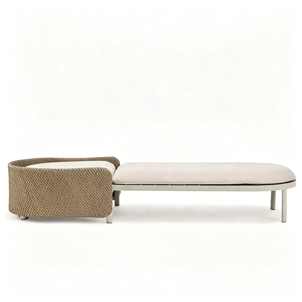 Wholesale Outdoor Chaise Lounge, Luxury Modern Outdoor Sun Lounger QMY-ODSL019 - Image 6