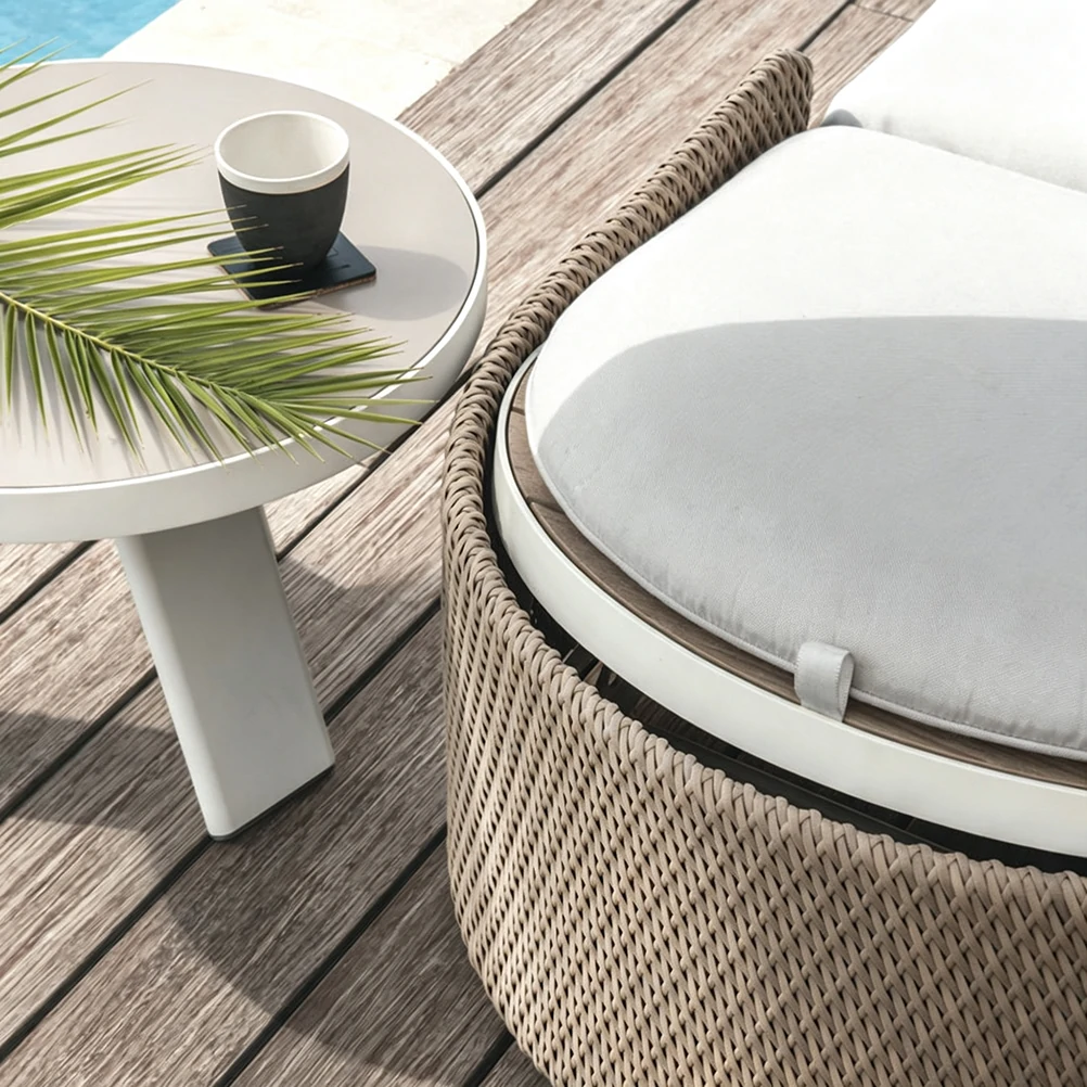 Wholesale Outdoor Chaise Lounge, Luxury Modern Outdoor Sun Lounger QMY-ODSL019 - Image 5
