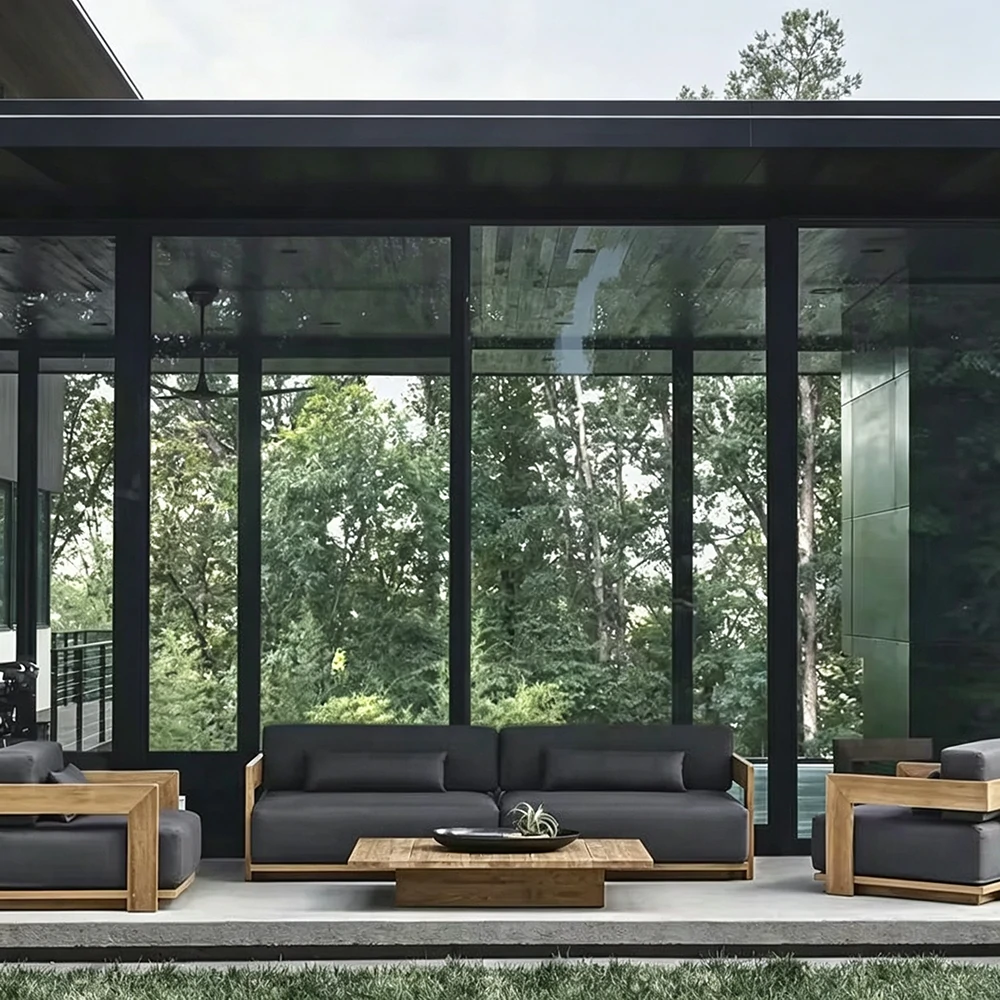 Wholesale Outdoor Sofa Furniture, Low Profile Modern Sofa Set QMY-ODSF023 - Image 4