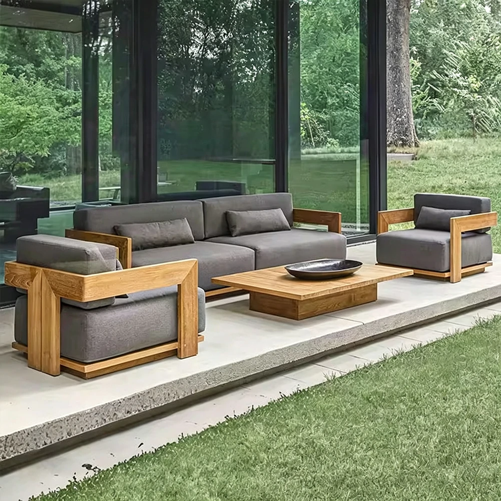 Wholesale Outdoor Sofa Furniture, Low Profile Modern Sofa Set QMY-ODSF023 - Image 2