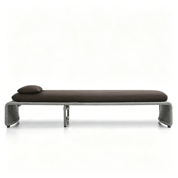 Wholesale Outdoor Chaise Lounge Chairs, Modern Aluminum Frame, Rope Weaving QMY-ODSL016