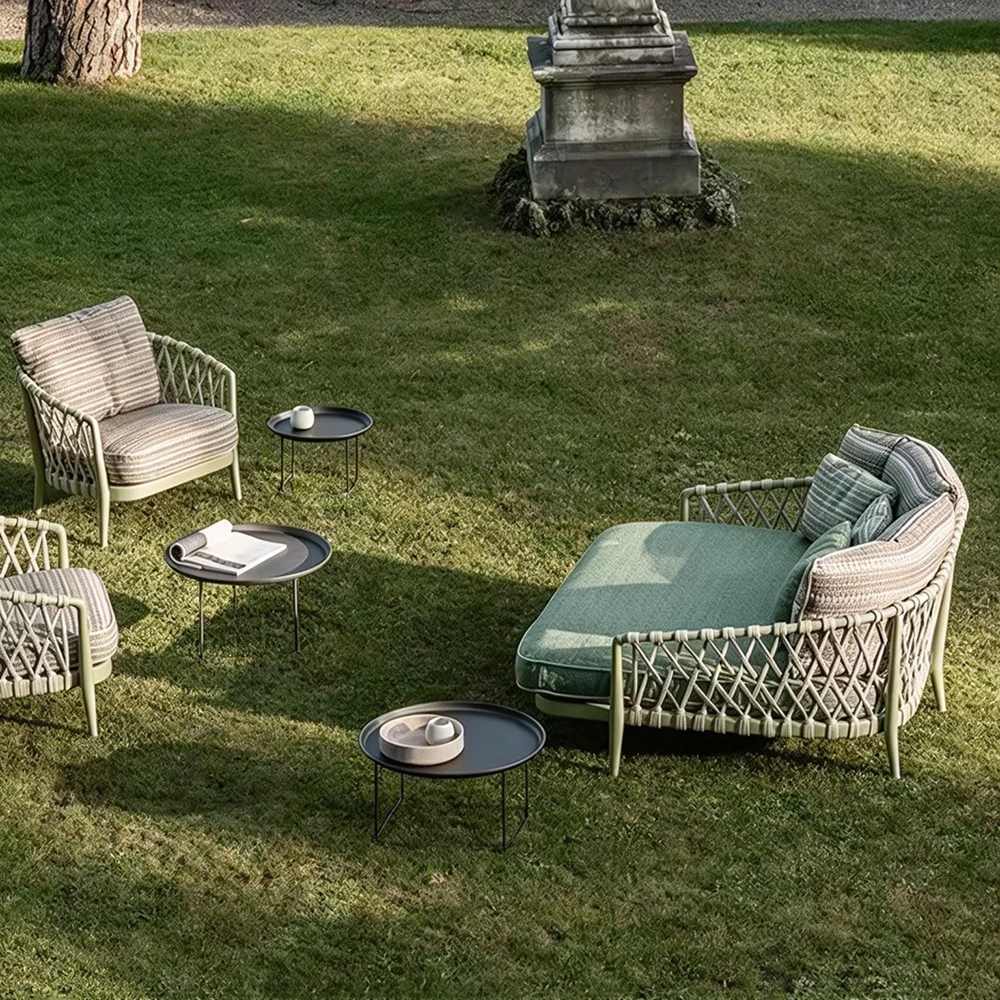 Custom Modern Outdoor Daybed, Luxury Outdoor Oversized 2-Person Chaise Lounge Sofa QMY-ODSL028 - Image 3