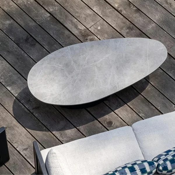 Custom Modern Oval Coffee Table For Luxury Patio QMY-ODCT006