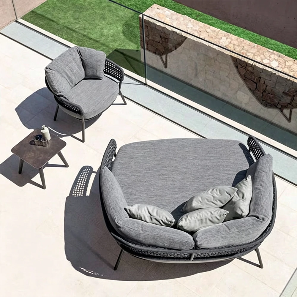 Wholesale Outdoor Sun Lounger Wooden Frame QMY-ODSL023 - Image 5
